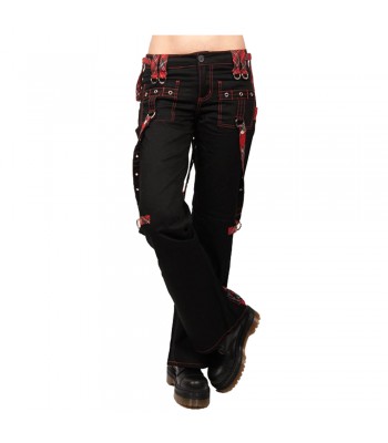 Men Black Gothic Pant Red Thread Unisex Pant Tartan Trousers  (2025)